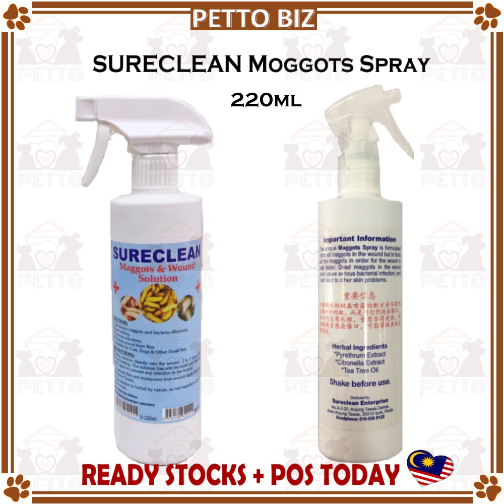 Maggot spray for outlet dogs