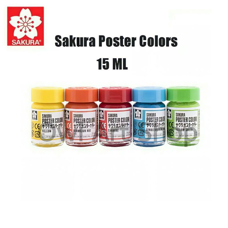 Sakura Poster Colors 15ml - Sakura Poster Paint 15ml | Shopee Malaysia