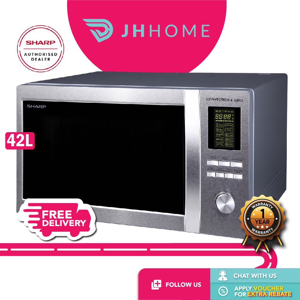 Sharp 42L Mircowave Oven Convection / Grill R954AST | Shopee Malaysia
