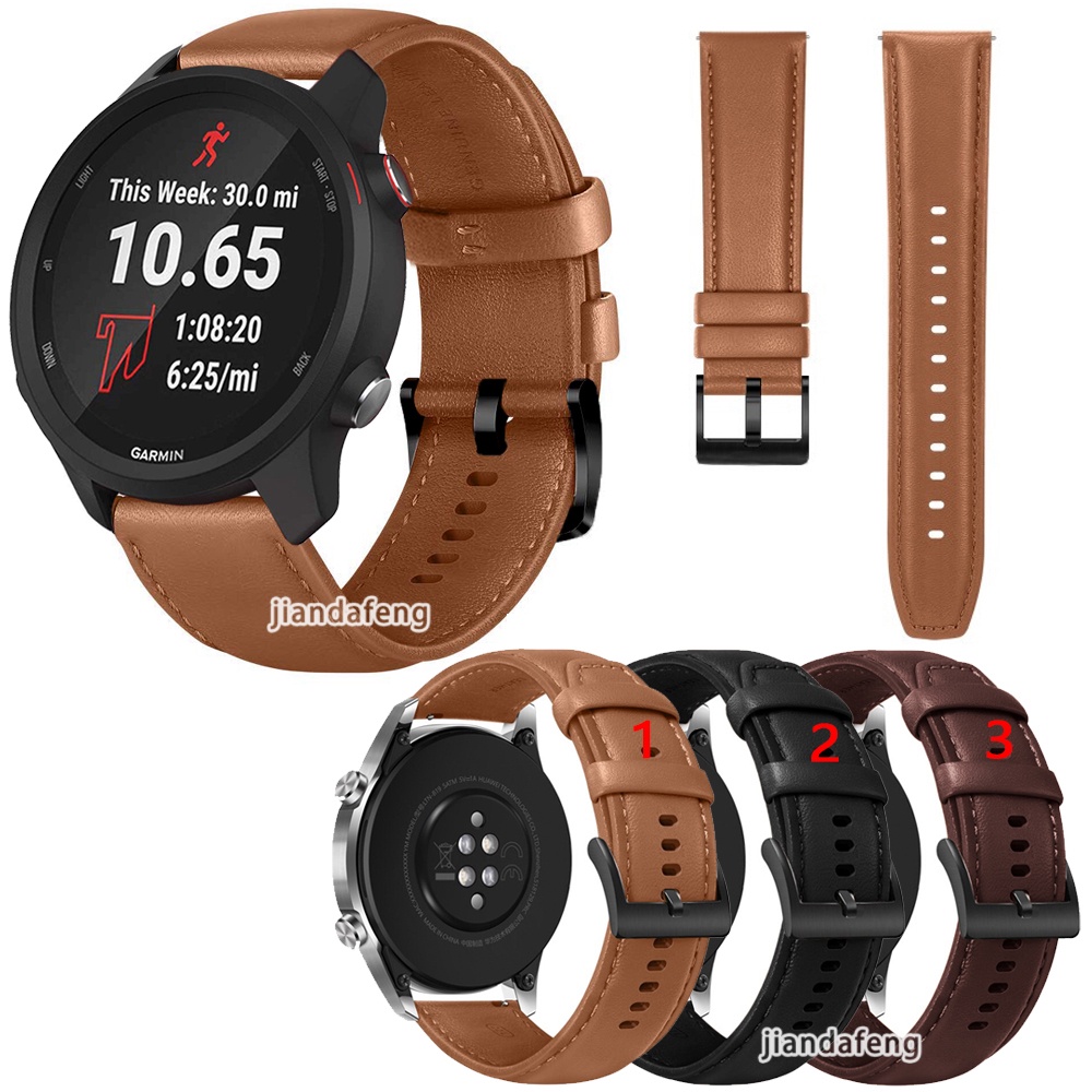 Correa De Cuero Vintage Leather Para Garmin Forerunner 245 Music Marrón con  Ofertas en Carrefour