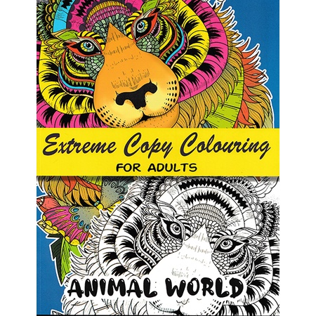 Extreme Copy Colouring For Adults - Animal World | Shopee Malaysia