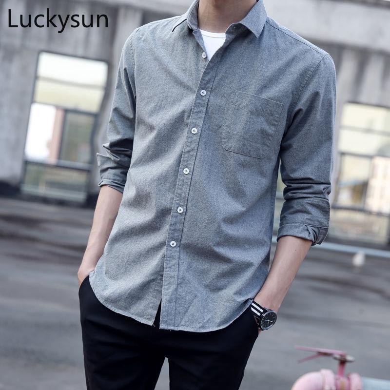 Mens casual best sale long sleeve