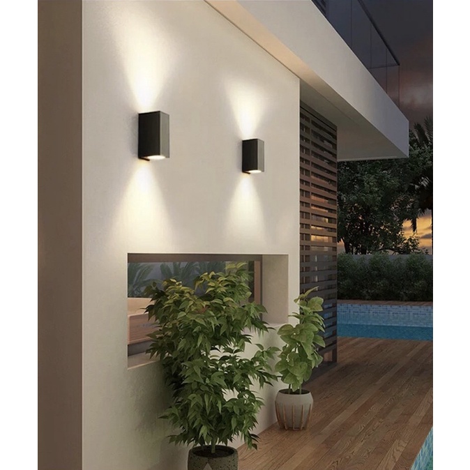 Wall Light Modern Lampu Dinding Outdoor Lighting IP65 Waterproof Led ...
