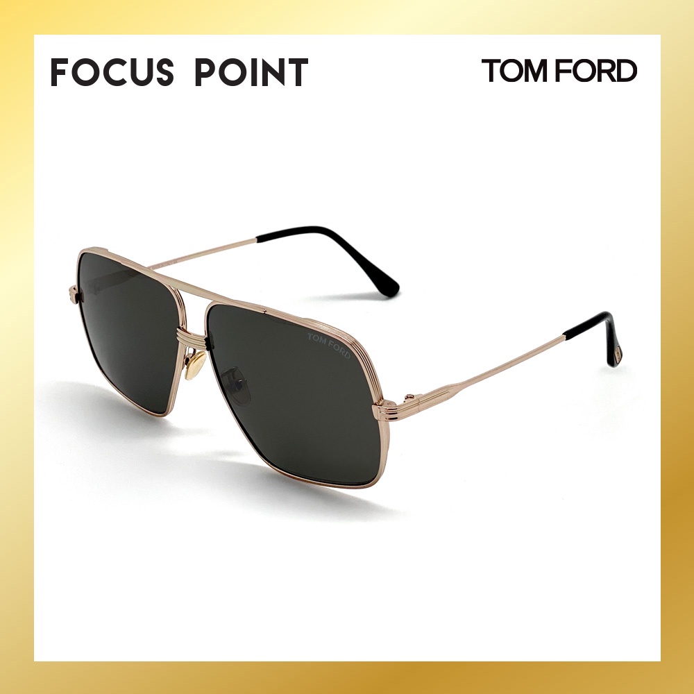 Tom ford 48mm metal aviator sales polarized sunglasses