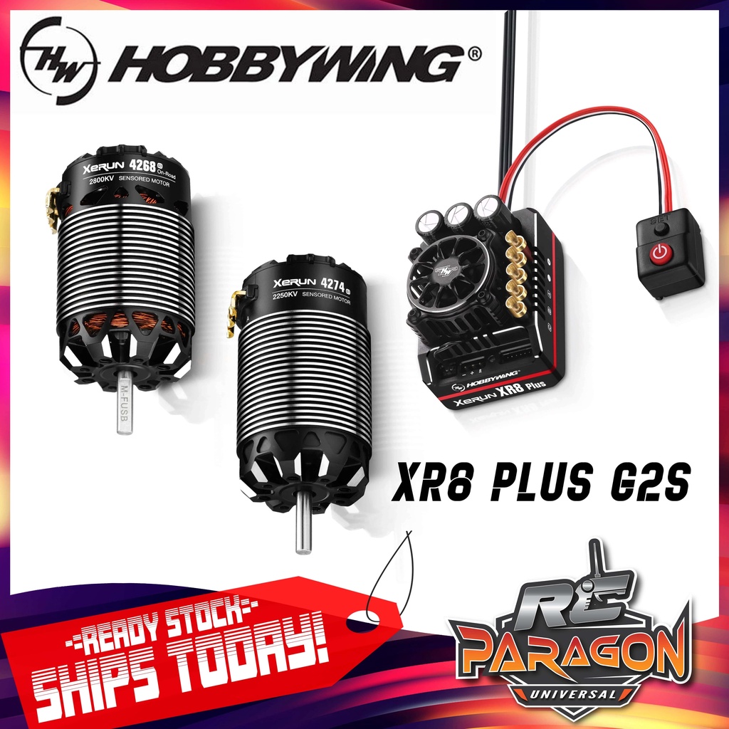 ホビーラジコン hobbywing XERUN XR8 PLUS 4274 SENSORED XR8 Plus G2S Combo (2-6s) - HOBBYWING North America