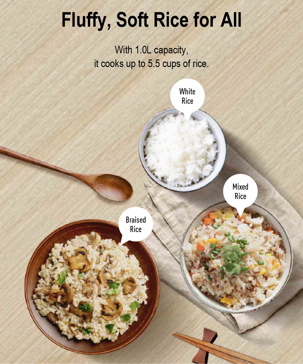 Panasonic SR-Y10G Conventional Rice Cooker Small Mini Aluminium Pan ...