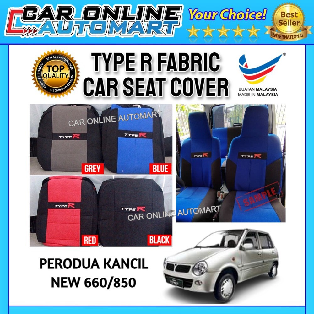 Type R Car Seat Cover Perodua Kancil New Auto Interior Accessory Car