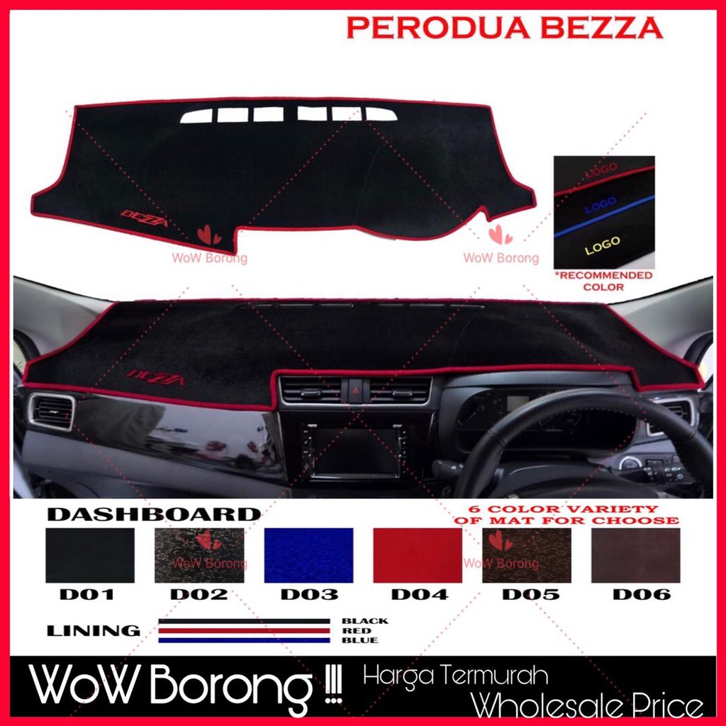 Perodua Bezza Dashboard Cover High Quality Custom Made | Shopee Malaysia