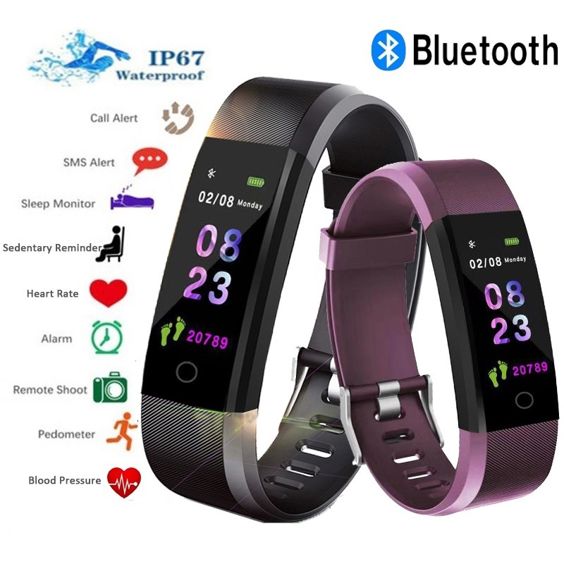 Smart band cheap id115 plus hr