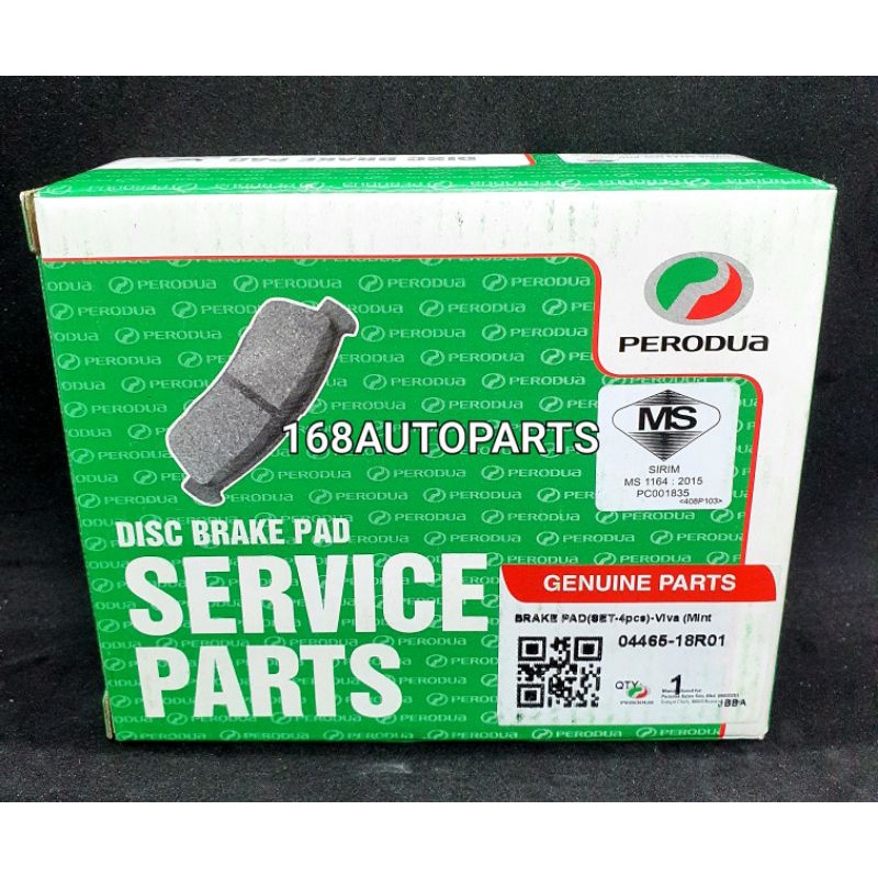Original Perodua 0446518R01 Front Brake Pad Viva Shopee Malaysia