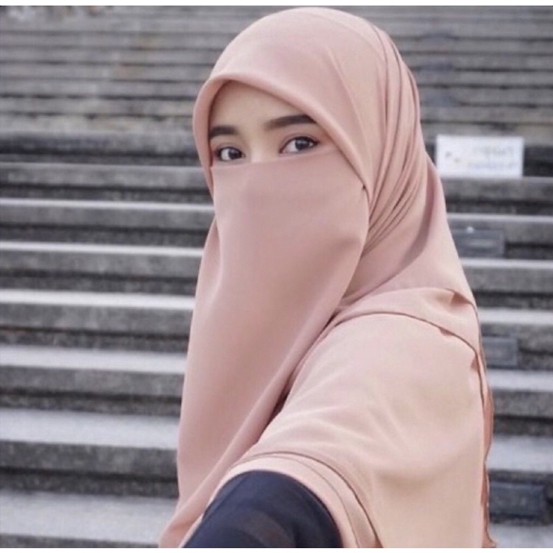 WARNA BARU Set Tudung (Bawal+Purdah ) Heavy Chiffon dan Purdah Bidang ...