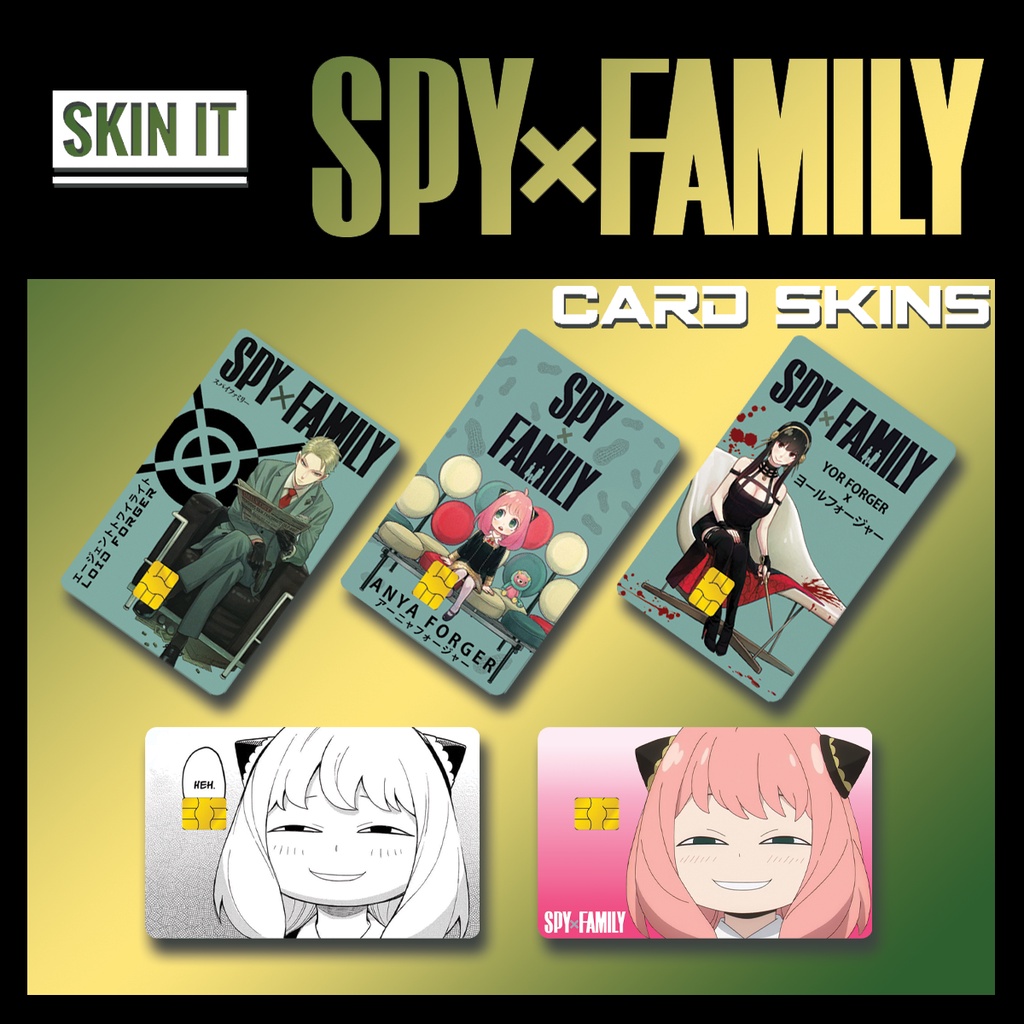 SPY X FAMILY themed Card Skins for ATM or Beep Cards | Shopee Malaysia