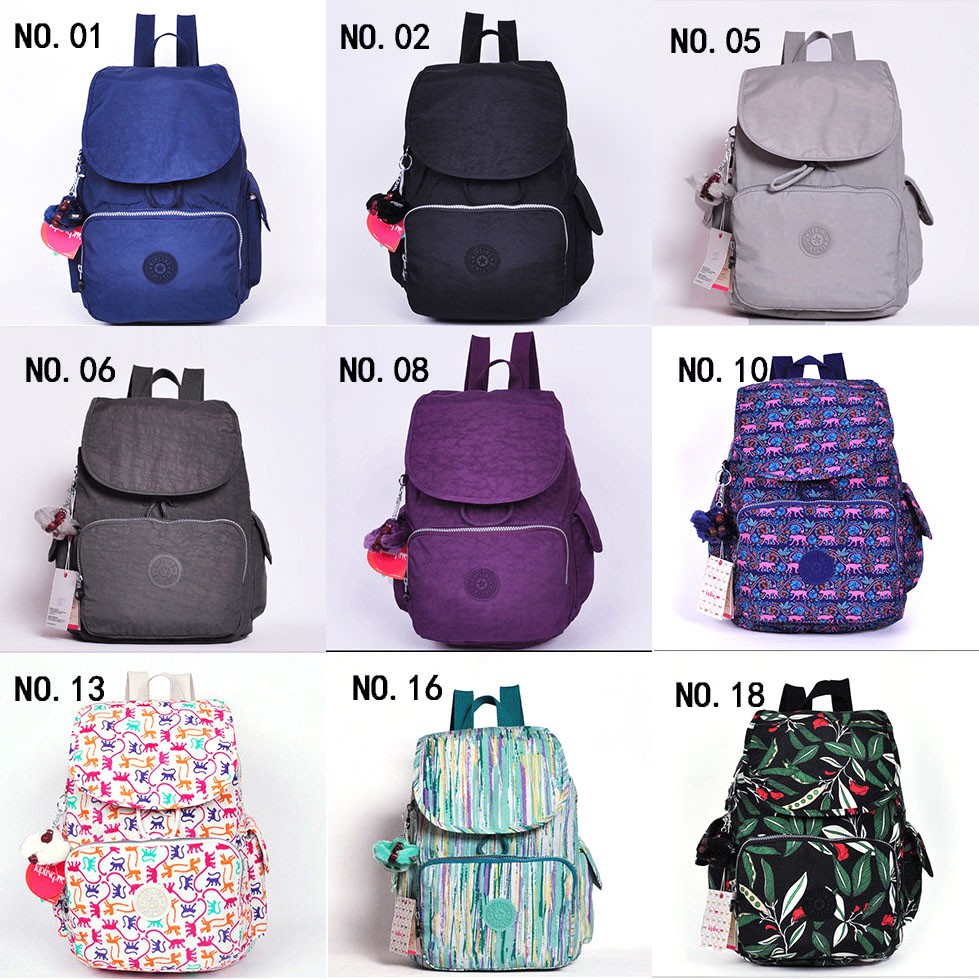 Really Stock KIPLING Backpack Nylon Travel Shoulder Bag K12147