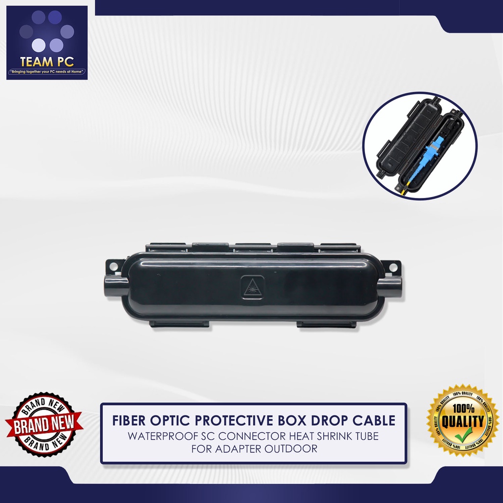 FIBER OPTIC PROTECTIVE BOX DROP CABLE, WATERPROOF SC CONNECTOR HEAT ...