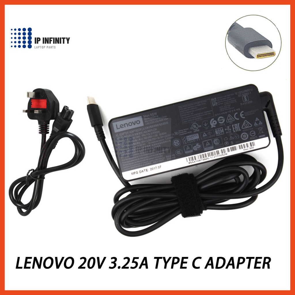Chargeur Lenovo ThinkPad T480 T580 T480s-65W Adaptateur