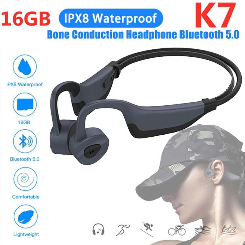 K7 Open Ear Wireless Bone Conduction Headphones Headphones