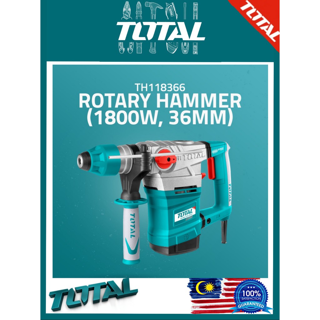 Total rotary deals hammer 1800w