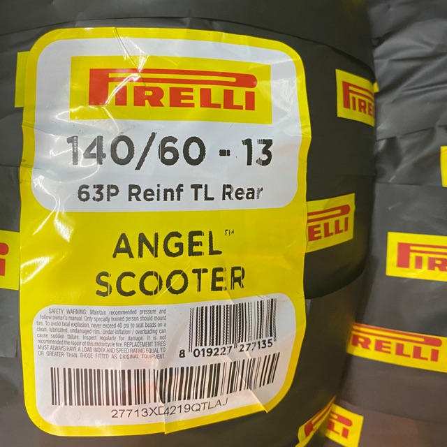 Pirelli angel scooter 140 60 13 stock date 3920 Shopee Malaysia