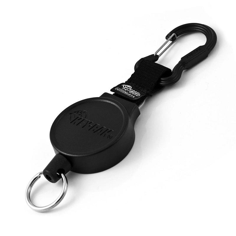 KEY-BAK MID6 RETRACTABLE KEYCHAIN WITH CARABINER AND KEY RING (36 ...