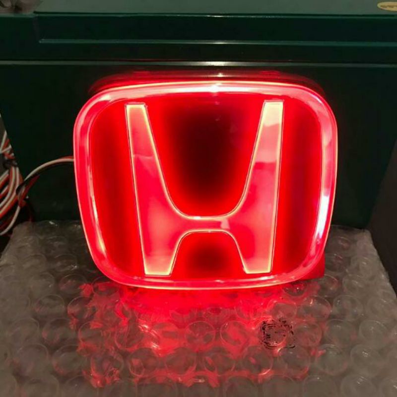 Honda Red Emblem With LED Brake Light Front Rear Logo Type R | Shopee ...