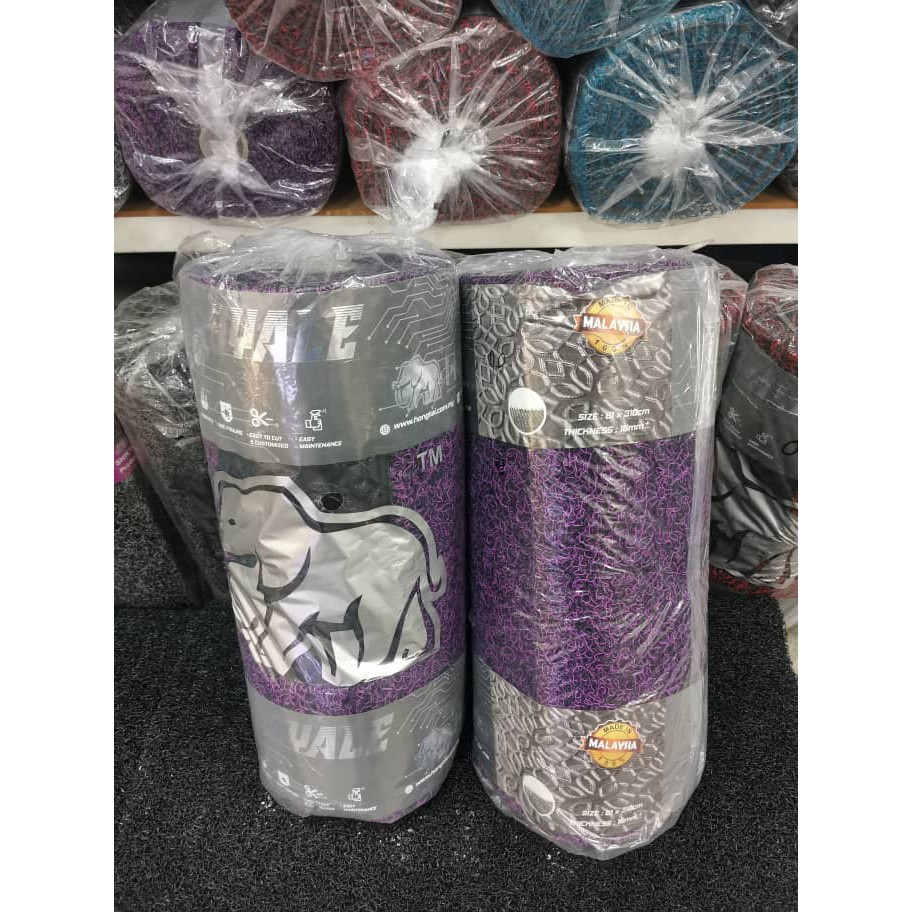 Car CARPET 16mm SPIKE CLAW Malaysia Hong Tai HT Royale Coil Mat 2ftx10ft universal carpet Magic