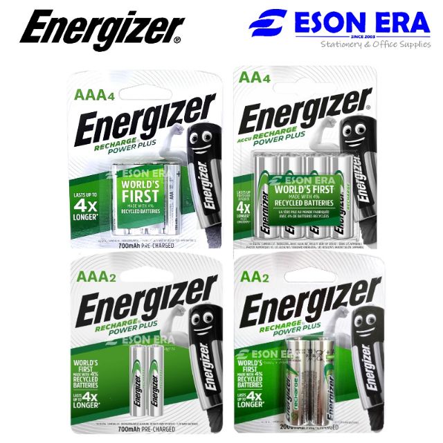 Energizer Recharge Battery Aa Mah Aaa Mah Rechargeable Battery Shopee Malaysia