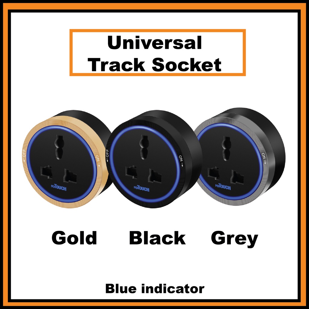 [SIRIM] Retouch Power Track Socket Switch 32A (Flat Pin / Universal ...