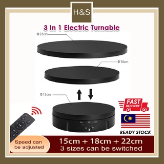 3 in 1 Electric Rotating Display Stand Turntable