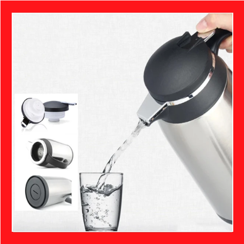 Stainless Steel Heat Preservation Glass Liner Vacuum Thermos Flask (1L