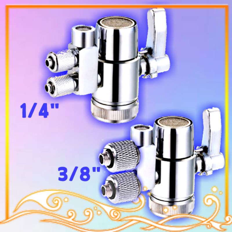 2way/Two Way Water Filter Diverter Valve for Countertop Filter 1/4