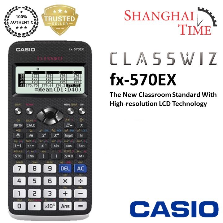 Casio Scientific Calculator fx 570EX Original with 1 Year