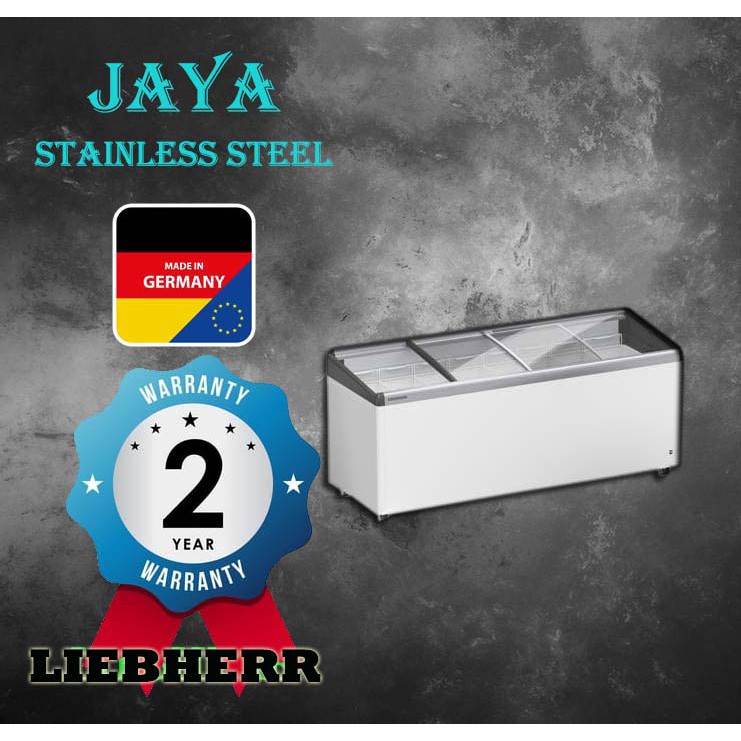 (JAYA FREEZER) LIEBHERR Chest Freezer Curve Glass Sliding Door EFI
