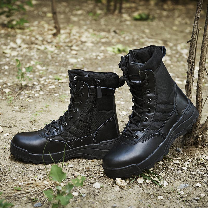 Combat Swat Steel Toe and Steel Midsole Safety Boots Army Military Hiking Tactical Swat Boots