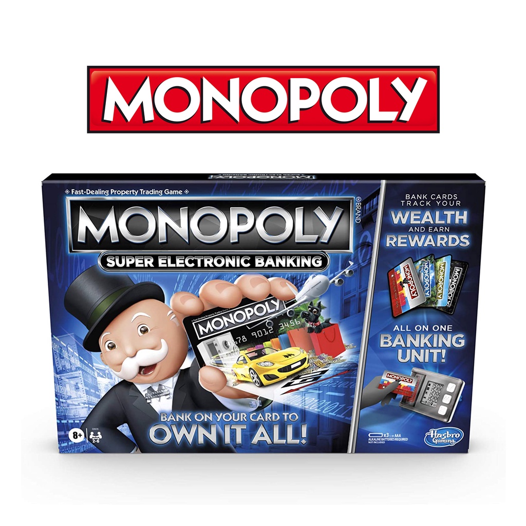 Original Monopoly Super Electronic Banking Board Game (Cashless ...