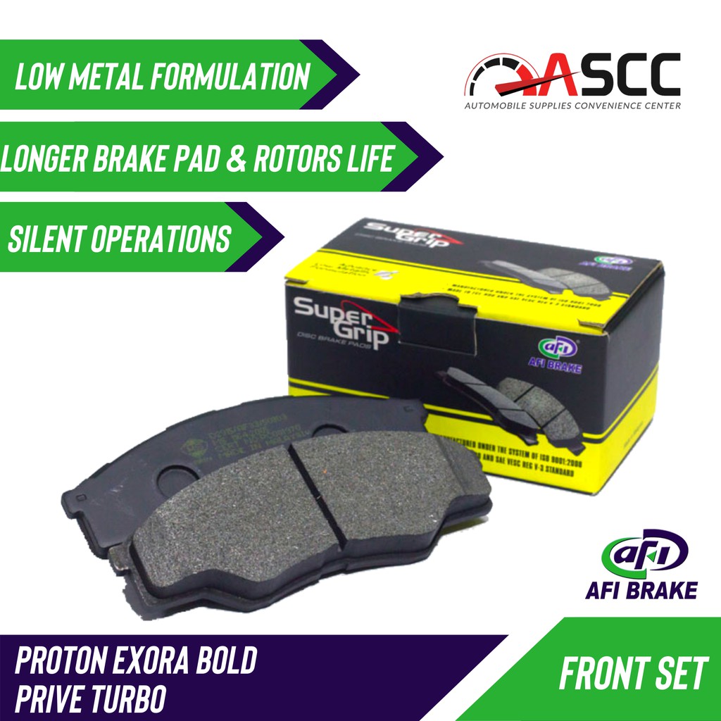 Proton Exora Bold, Preve Turbo AFI FRONT Super Grip Brake Pad Shopee Malaysia