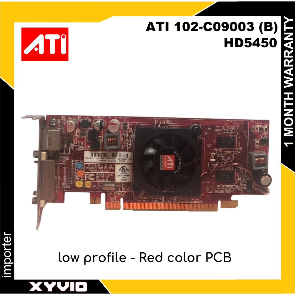 AMD Radeon HD 5450 512MB DDR3 64-Bit PCI-Express x16 Video Graphics ...
