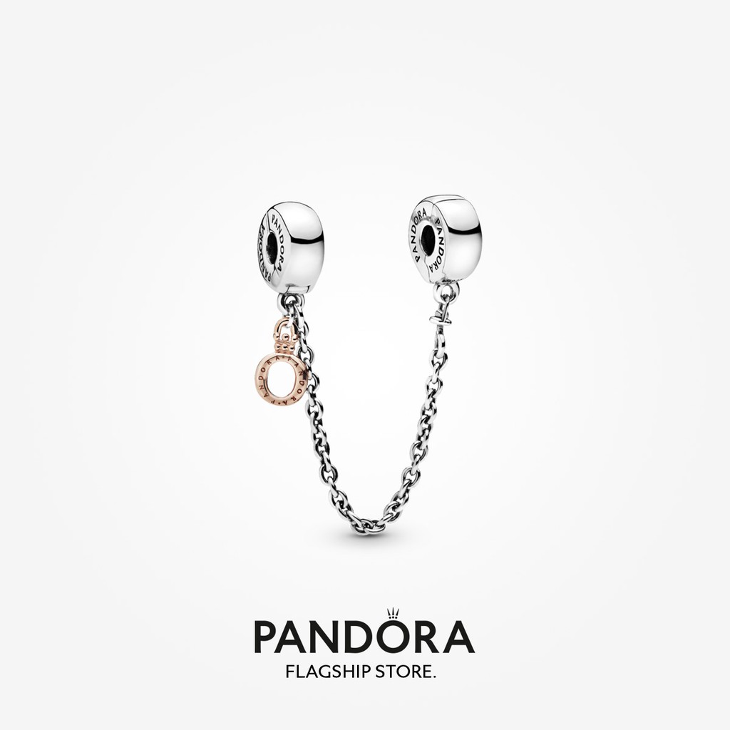 Rose gold clearance pandora safety chain