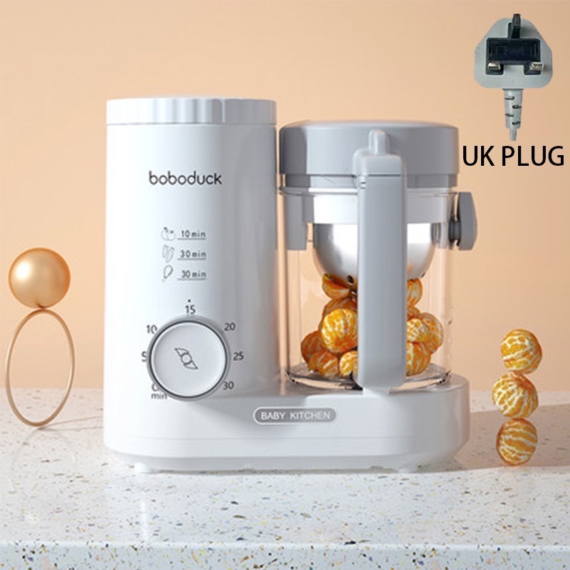 Boboduck 4 in 1 Baby Food Processor Heating/Steam/Defrost/Blend Can