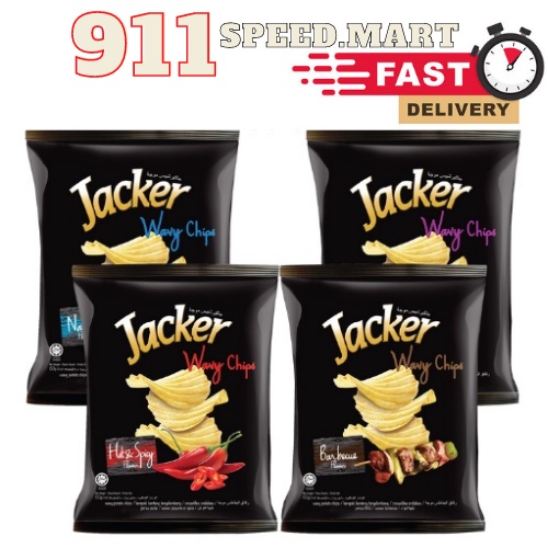 [911] Jacker Wavy Potato Chips 60gm Shopee Malaysia