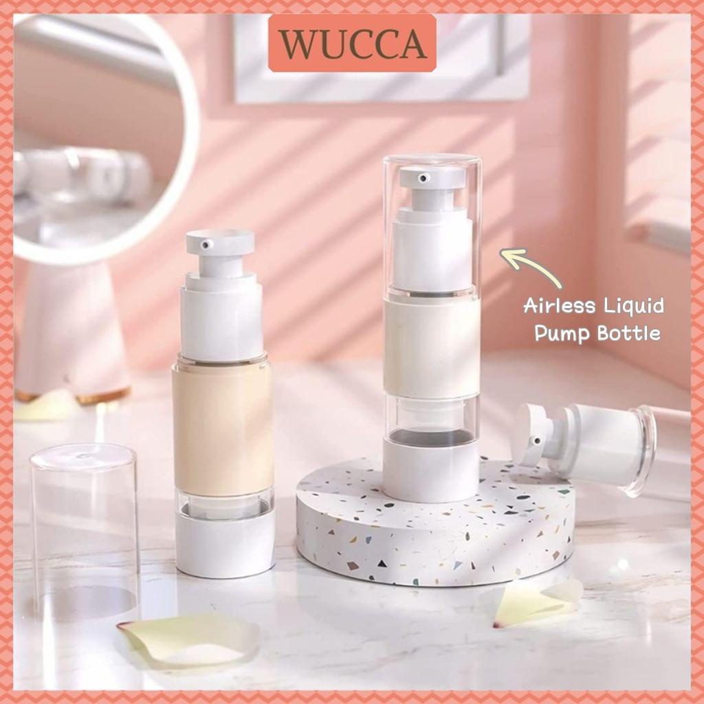 WUCCA Airless Pump Bottle Skincare Travel Bottle Travel Kit Bottle