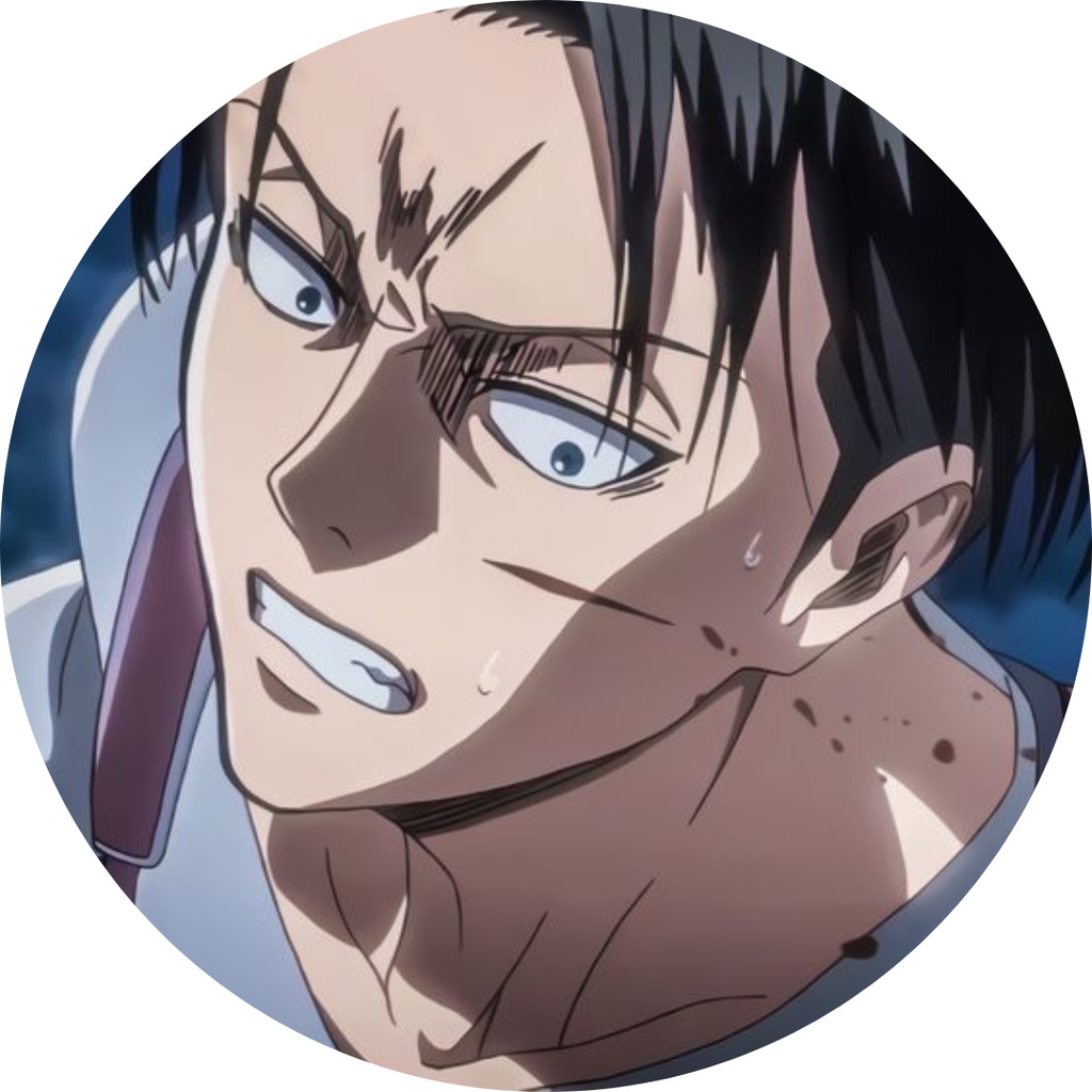 Attack On Titan Levi Ackerman Button Badge 58mm Shopee Malaysia