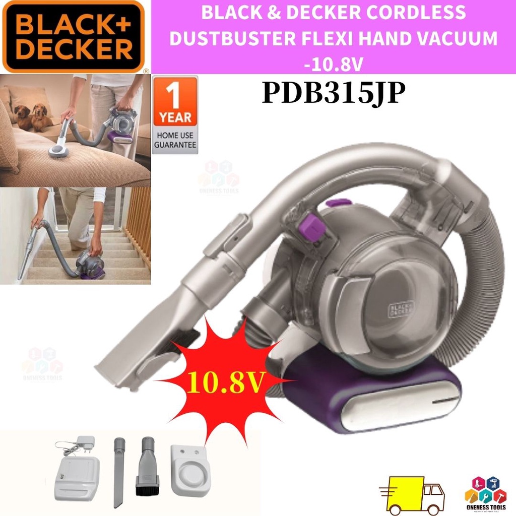 BLACK DECKER CORDLESS DUSTBUSTER FLEXI HAND VACUUM 10.8V