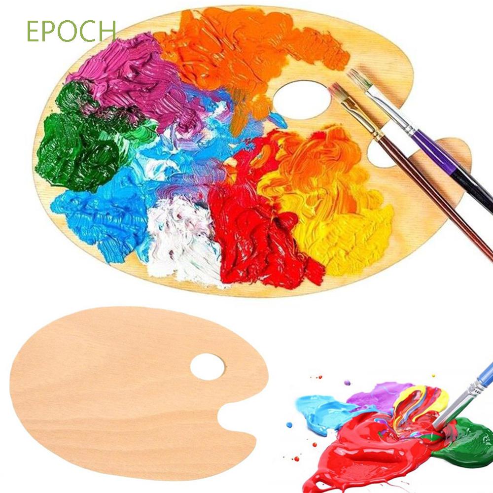 EPOCH Oval Palette Art Wooden Palette Paint Tray Tray Mixing Wood Craft ...
