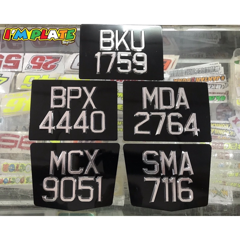 NOMBOR PLATE RIBET/RIBET LICIN/PAPAN BESI/NOMBOR RIBEK/NUMBER PLATE ...