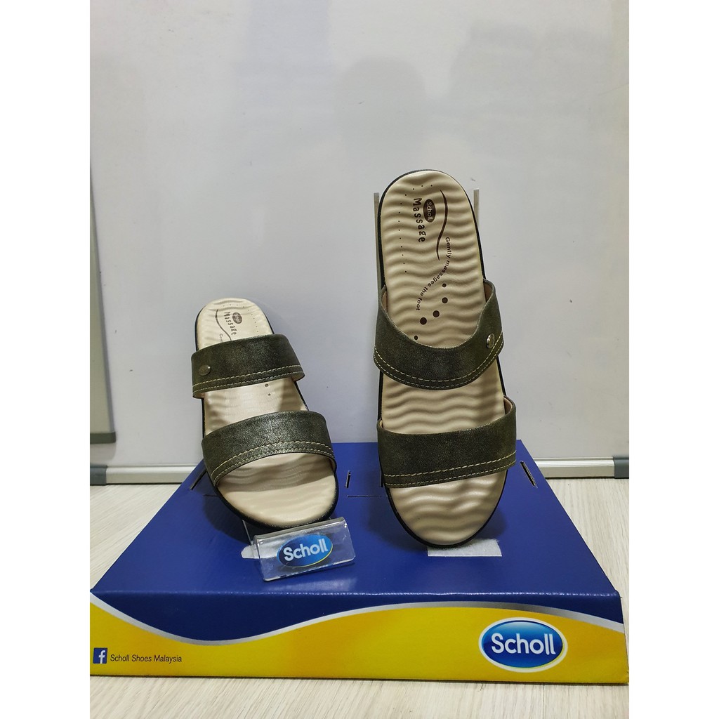 Scholl Massage Ladies Shoes LS4777 Green Shopee Malaysia