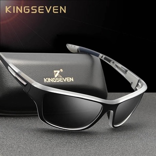 KINGSEVEN Ultralight Frame Polarized Sunglasses Men Fashion New Sports Style Square Sun Glasses Male Outdoor Travel UV Goggles Shopee Malaysia
