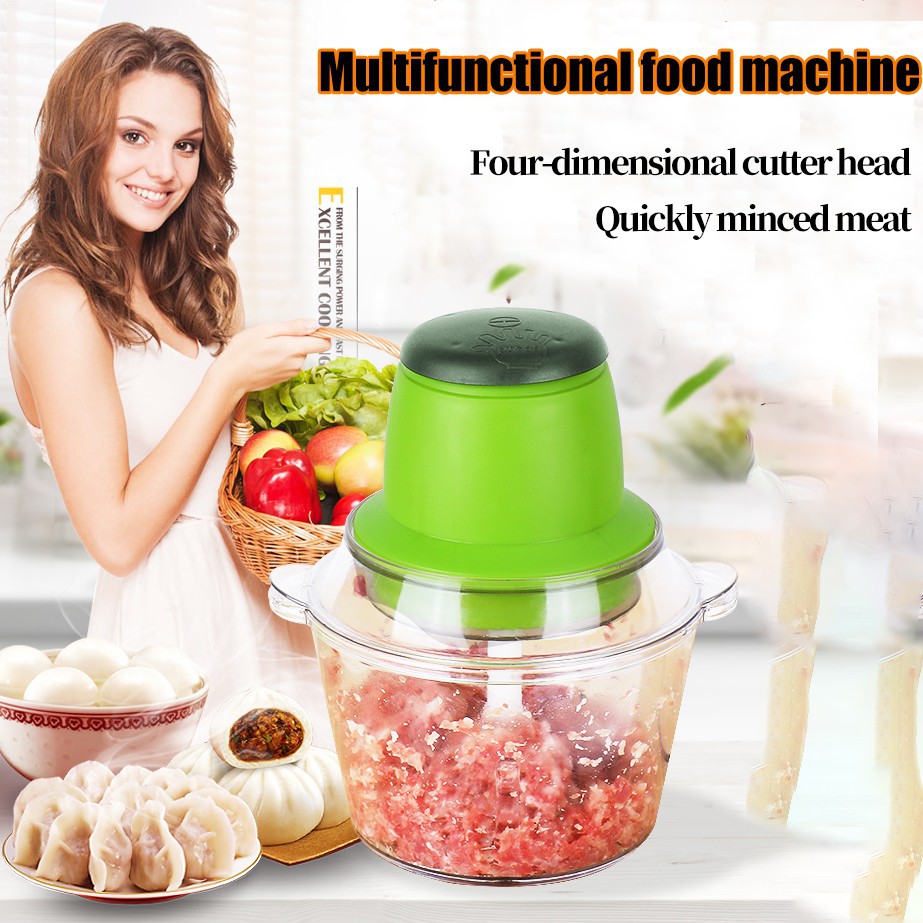 2L Home Multi Use Food Chopper Meat Grinder Electric Processor Blender  Mincer