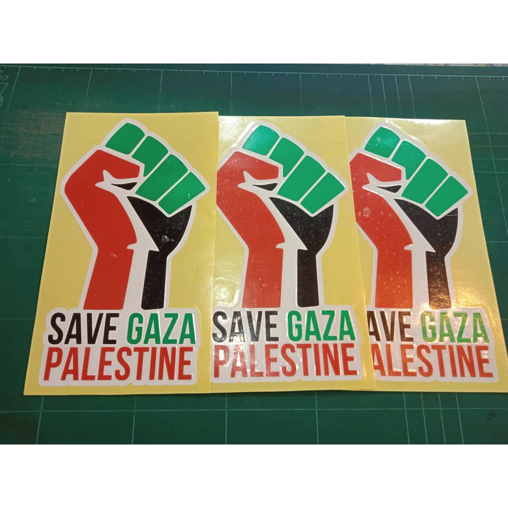 Sticker Cutting SAVE GAZA PALESTINE | Shopee Malaysia