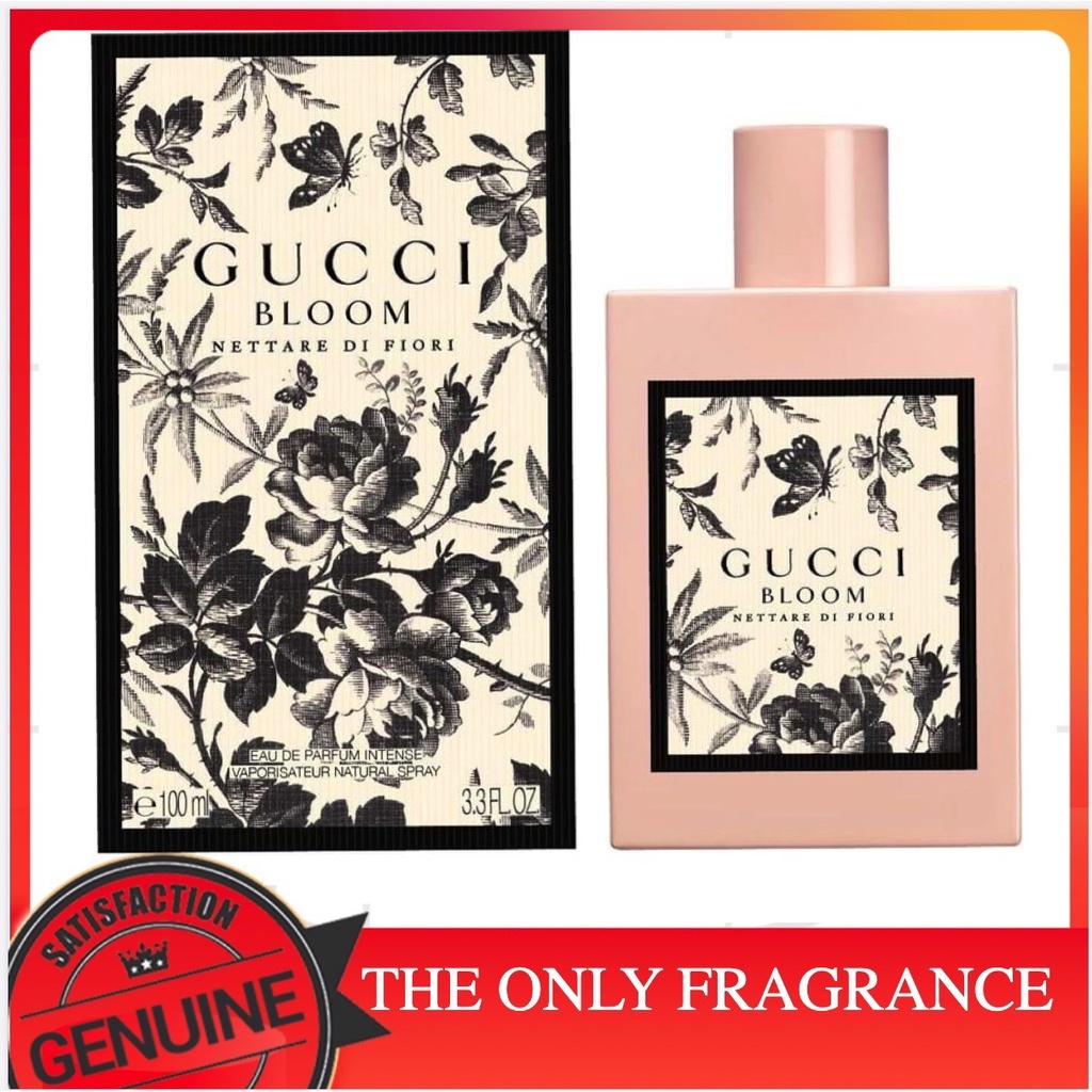 Gucci Bloom Nettare Di Fiori 100ml edp intense Gucci for women | Shopee ...