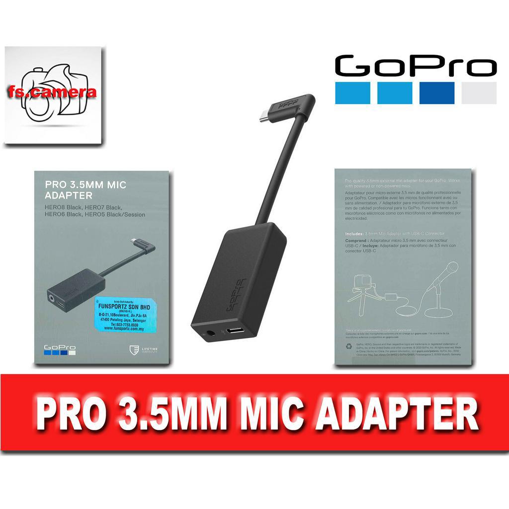 thumbnail image 2 of GoPro Pro 3.5mm Mic Adapter For HERO5 Black / Session + Grip + Light + Microphone 2 of 2